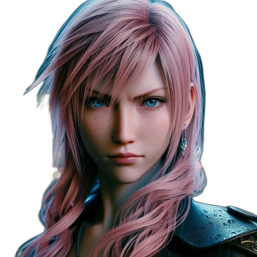 face, hair, photorealistic, concept art, 3d render, fantasy art, pastel, female transparent PNG cut-out
