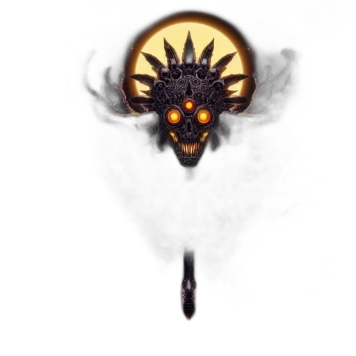 mask, staff, dragon, crown, fantasy art, concept art, pixel art, photorealistic transparent PNG cut-out