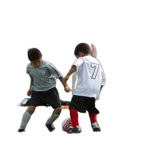 3d render, young, boys, playing, soccer, grass, field, spectators transparent PNG cut-out