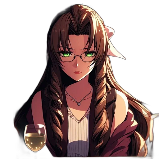 staff, face, hair, jewelry, pixel art, anime, concept art, cartoon transparent PNG cut-out