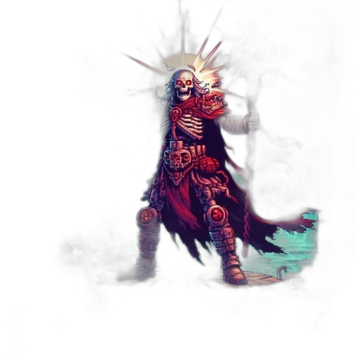staff, mask, creature, weapon, concept art, fantasy art, pixel art, comic book art transparent PNG cut-out