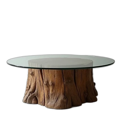 furniture, tree, crown, hat, 3d render, forest, round, glass transparent PNG cut-out