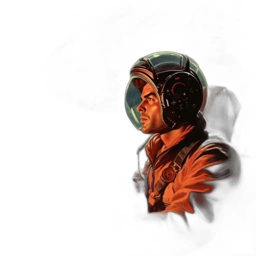 jacket, face, mask, weapon, concept art, comic book art, photorealistic, fantasy art transparent PNG cut-out