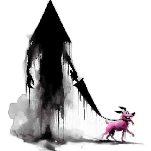 creature, dragon, animal, staff, concept art, fantasy art, pixel art, watercolor transparent PNG cut-out