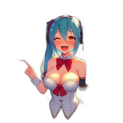 robot, dress, staff, weapon, anime, pixel art, 3d render, concept art transparent PNG cut-out
