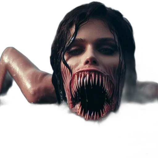 creature, mask, face, hair, 3d render, concept art, photorealistic, fantasy art transparent PNG cut-out