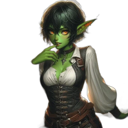 staff, fantasy art, concept art, comic book art, photorealistic, green, green-skinned, fantasy transparent PNG cut-out