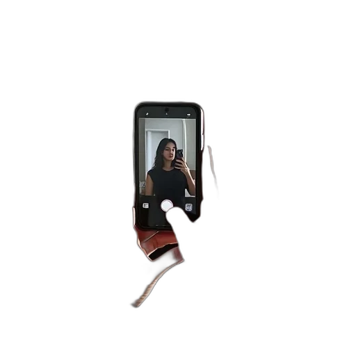 staff, weapon, hair, umbrella, person, taking, selfie, smartphone transparent PNG cut-out