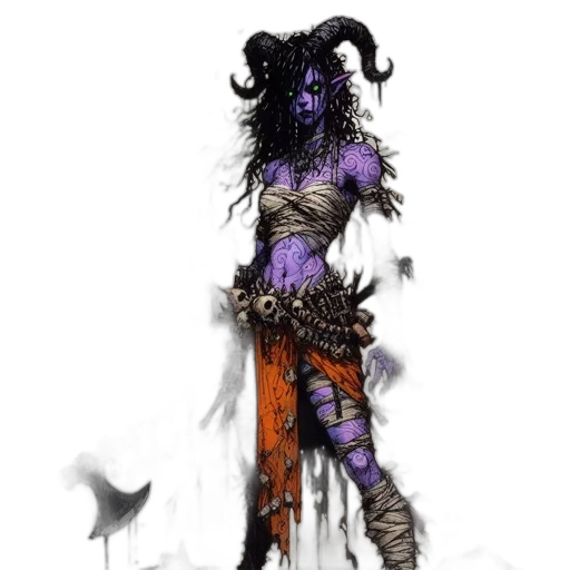 dress, mask, creature, staff, concept art, fantasy art, comic book art, pixel art transparent PNG cut-out