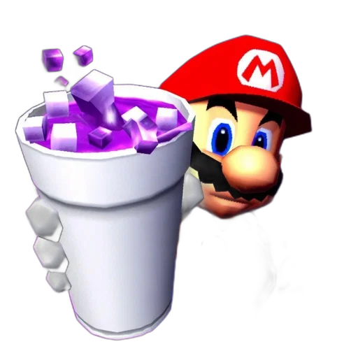 hat, crown, weapon, bottle, 3d render, pixel art, concept art, vaporwave transparent PNG cut-out