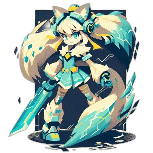 staff, dragon, weapon, creature, pixel art, concept art, fantasy art, anime transparent PNG cut-out