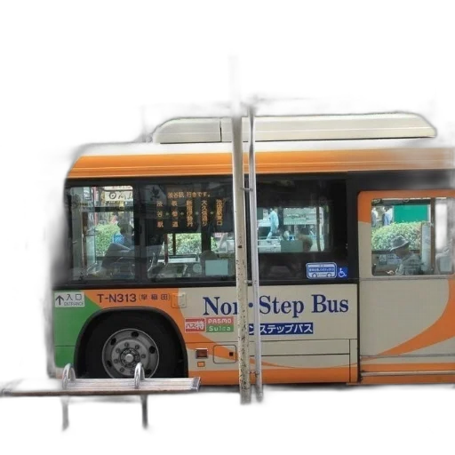 staff, photorealistic, 3d render, concept art, non-step, bus, parked, stop transparent PNG cut-out