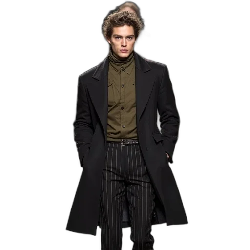 jacket, staff, photorealistic, concept art transparent PNG cut-out
