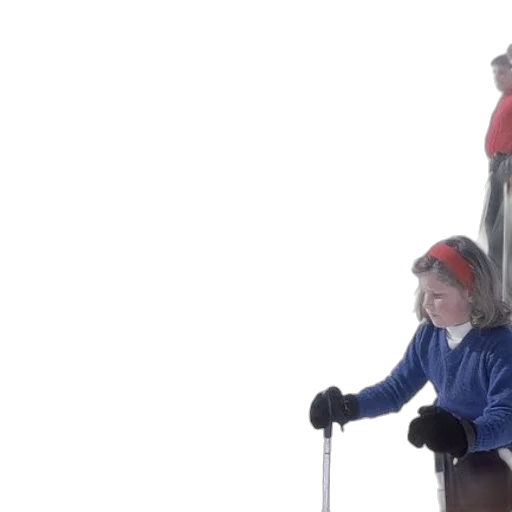 staff, hat, snow, man transparent PNG cut-out