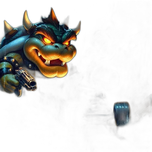 dragon, weapon, creature, robot, concept art, fantasy art, pixel art, 3d render transparent PNG cut-out