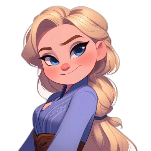 dress, face, crown, staff, cartoon, fantasy art, pixel art, concept art transparent PNG cut-out