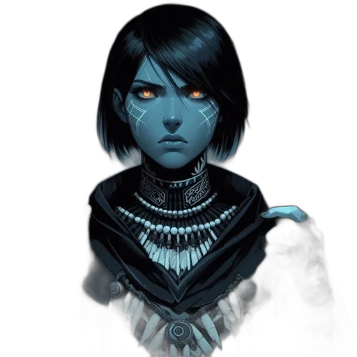 mask, face, jewelry, robot, concept art, fantasy art, cyberpunk, comic book art transparent PNG cut-out