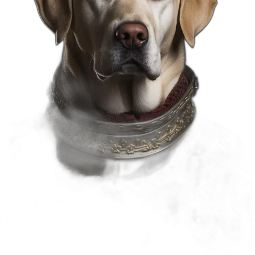 staff, face, animal, crown, photorealistic, fantasy art, concept art, oil painting transparent PNG cut-out
