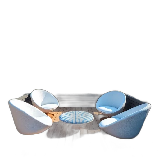 furniture, jewelry, crown, shoes, 3d render, blue, rooftop, patio transparent PNG cut-out
