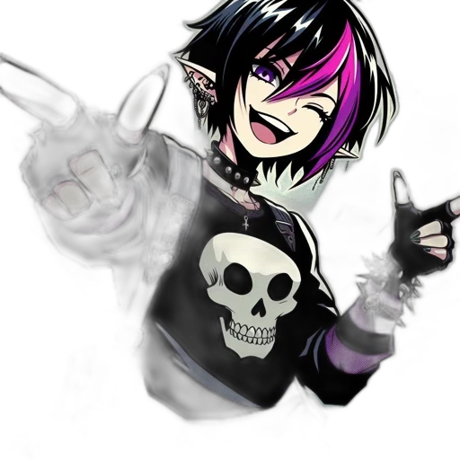 jacket, mask, weapon, cartoon, anime, concept art, fantasy art, dark transparent PNG cut-out