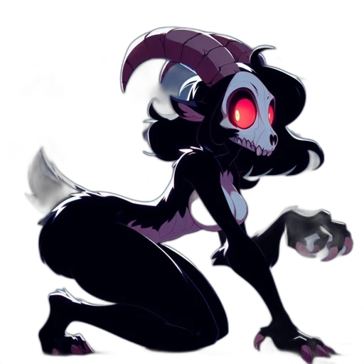 creature, staff, animal, concept art, fantasy art, pixel art, cartoon, dark transparent PNG cut-out