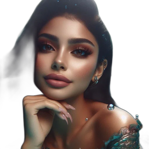 jewelry, face, dress, crown, photorealistic, fantasy art, cartoon, oil painting transparent PNG cut-out