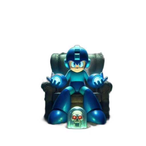 robot, weapon, creature, furniture, concept art, 3d render, pixel art, vaporwave transparent PNG cut-out