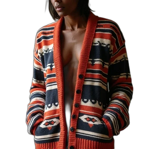 jacket, dress, aztec, print transparent PNG cut-out