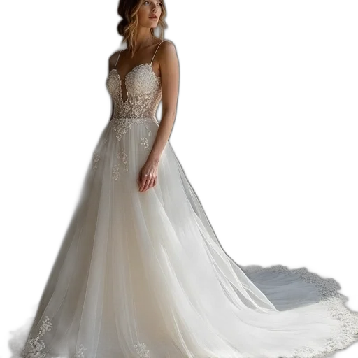 dress, photorealistic, oleg, mivrsky, klein, kleine, bridal, wedding transparent PNG cut-out
