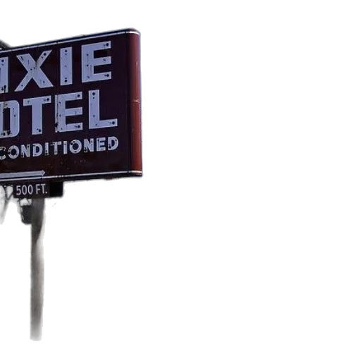 staff, weapon, bottle, furniture, vintage, dixie, motel, sign transparent PNG cut-out