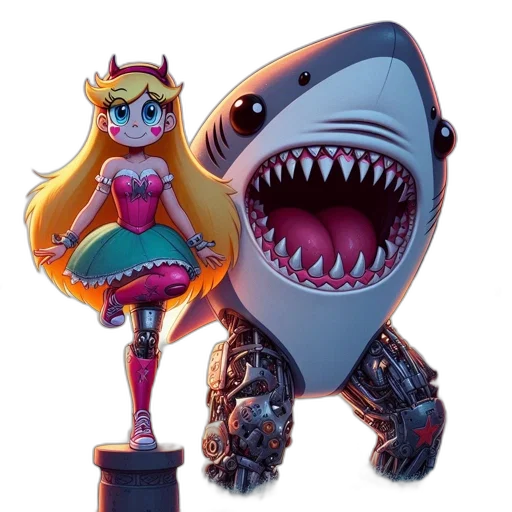 creature, concept art, 3d render, cartoon, pixel art, underwater, image, portrays transparent PNG cut-out