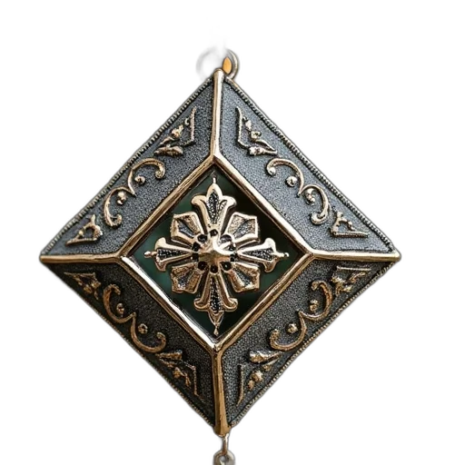 jewelry, staff, crown, flower, 3d render, arabic, thing, silver transparent PNG cut-out