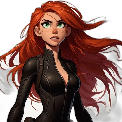 dress, comic book art, concept art, cartoon, fantasy art, animated, character, flowing transparent PNG cut-out