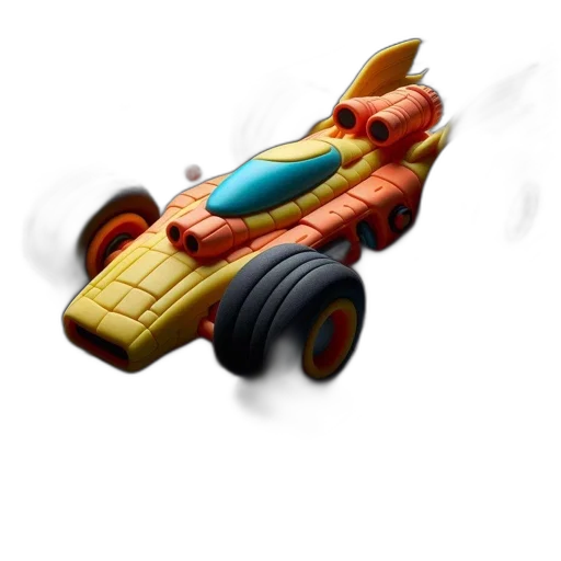 car, weapon, concept art, 3d render, pixel art, fantasy art, vibrant, futuristic-themed transparent PNG cut-out