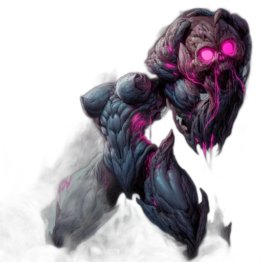 creature, robot, mask, weapon, concept art, fantasy art, cyberpunk, comic book art transparent PNG cut-out