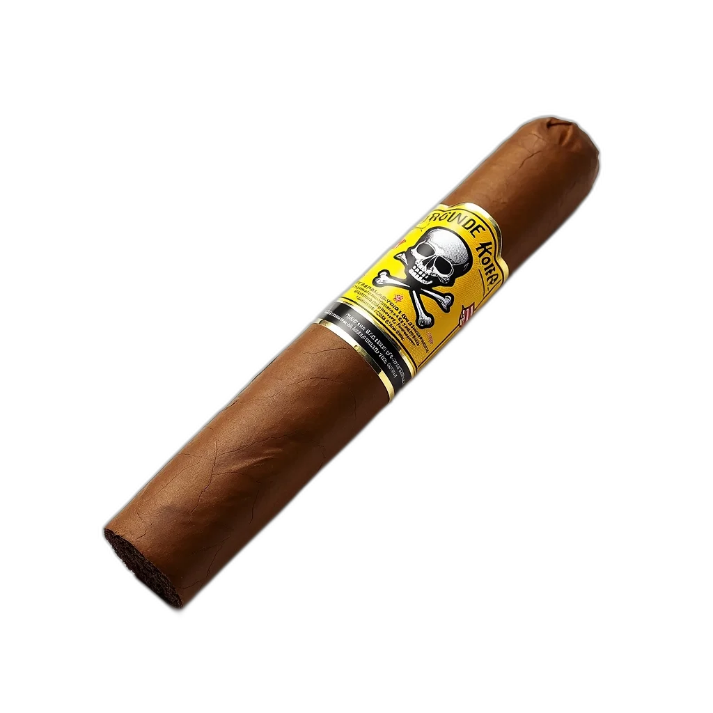 staff, 3d render, photorealistic, brown, aged, cigar, yellow, black transparent PNG cut-out