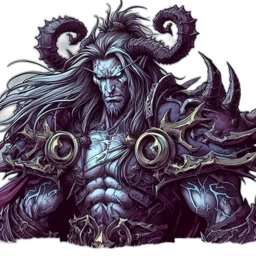fantasy art, concept art, comic book art, pixel art, dark, imposing, figure, long transparent PNG cut-out
