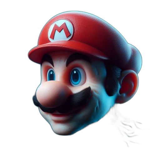 face, mask, hat, creature, 3d render, photorealistic, concept art, pixel art transparent PNG cut-out