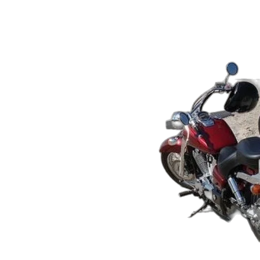 weapon, robot, 3d render, concept art, photorealistic, red, motorcycle, parked transparent PNG cut-out