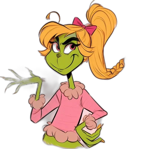 staff, creature, concept art, cartoon, watercolor, fantasy art, neon, green transparent PNG cut-out