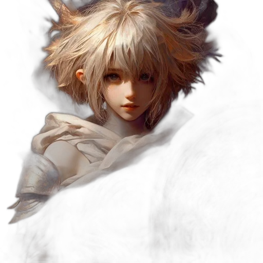 dragon, face, hair, creature, fantasy art, concept art, photorealistic, anime transparent PNG cut-out
