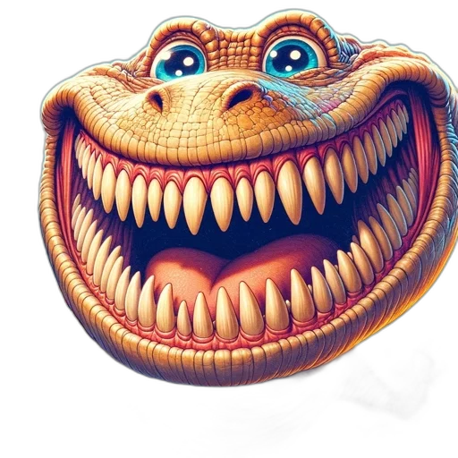 dragon, creature, face, animal, photorealistic, 3d render, concept art, cartoon transparent PNG cut-out