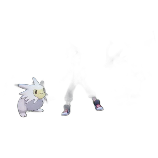 weapon, creature, animal, staff, concept art, pixel art, vaporwave, 3d render transparent PNG cut-out