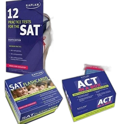 kaplan, sat, act, prep, materials, including, practice, tests transparent PNG cut-out