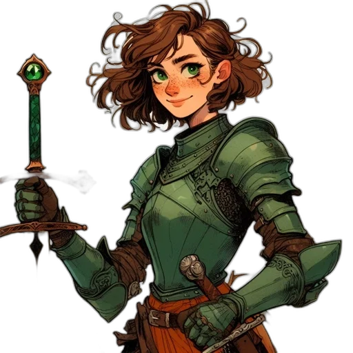 staff, sword, weapon, fantasy art, concept art, pixel art, comic book art, green transparent PNG cut-out