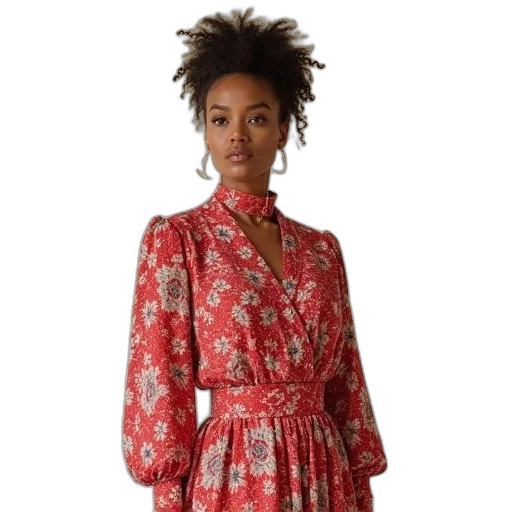 dress, jacket, red, woman transparent PNG cut-out