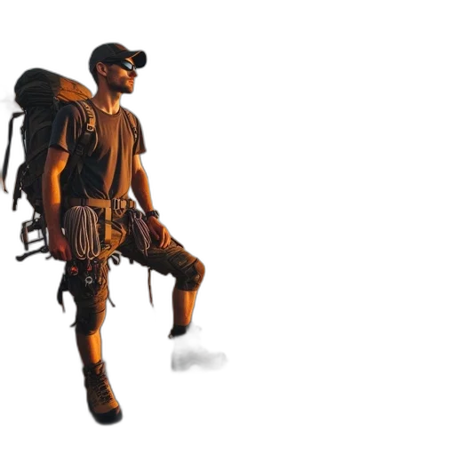 staff, weapon, robot, jacket, concept art, 3d render, pixel art, photorealistic transparent PNG cut-out