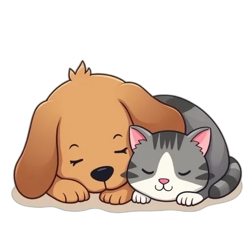 animal, cartoon, pixel art, anime, concept art, illustration, brown, dog transparent PNG cut-out