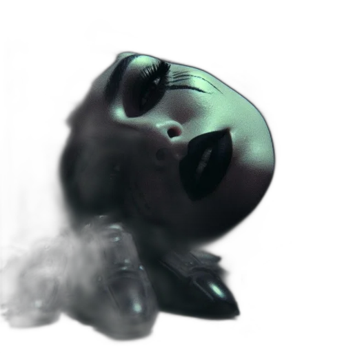 mask, robot, creature, face, 3d render, concept art, photorealistic, vaporwave transparent PNG cut-out