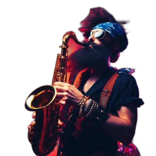 mask, animal, staff, concept art, 3d render, man, long, beard transparent PNG cut-out